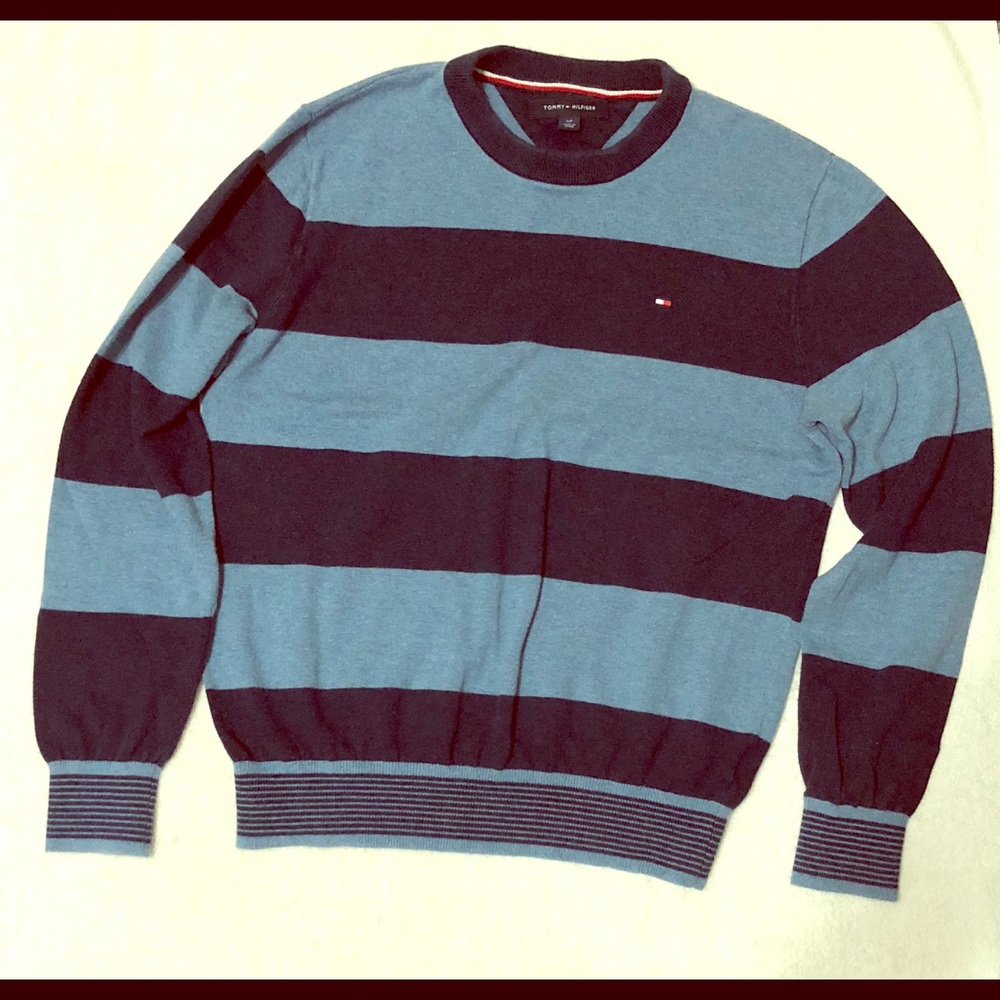 Blue Stripped Tommy Hilfiger Sweater